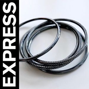 EXPRESS Graphite Gray Bangle Bracelets